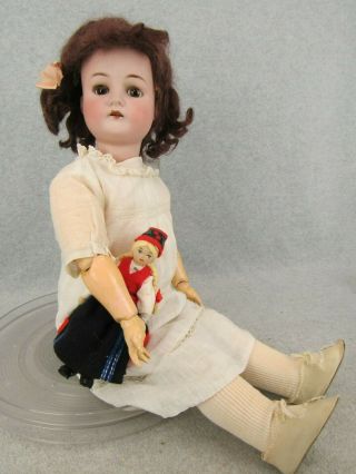 24 " Antique Bisque Head Composition German Cod Dressel Doll