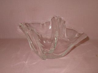 Steuben Art Glass Carder Era Crystal Grotesque Bowl Vase Signed 11 7/8 