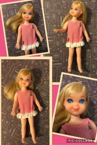 Vintage Blonde Tutti Doll,  1965/66 Barbie 