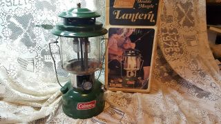 Vintage Coleman Lantern Dated 06 - 76 Model 220j With Box
