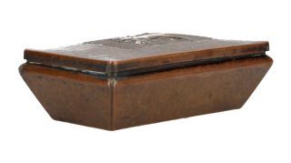 A Swedish Arts & Crafts copper box Jamtslojd 1920 Moose Eagle Wolf 2