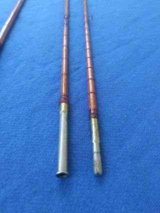 RARE F.  E.  Thomas Dirigo Bamboo Fly Rod Vintage Antique Fly Fishing Rod 8 ' 1 1/4 