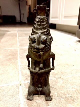 Antique Nigerian ‘benin Bronze’ Figure