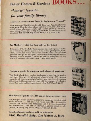 Vintage Better Homes And Garden Diet Book 1955 5