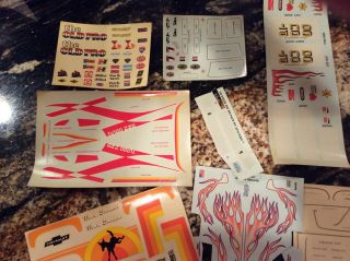Vintage Model Car Decals All Colors Firebird And Others