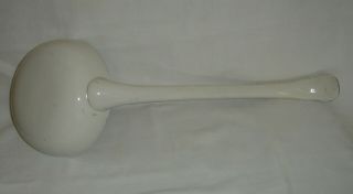 LOVELY ANTIQUE BOOTHS REAL OLD WILLOW BLUE & WHITE XL TUREEN LADLE 5