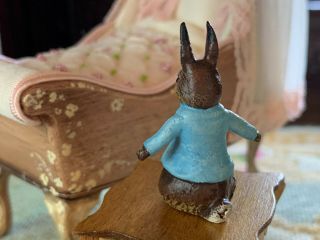 Antique Miniature Dollhouse Franz Bergman Austrian Vienna Bronze Petter Rabbit 4
