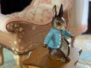Antique Miniature Dollhouse Franz Bergman Austrian Vienna Bronze Petter Rabbit 5