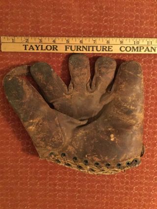 Antique Leather Baseball Glove Esco 1920’s