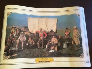 Vintage 24” X 36” Bianchi Leather “the Cowboys” Poster