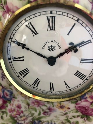 Royal Winton Grimeades Mantle Clock 2