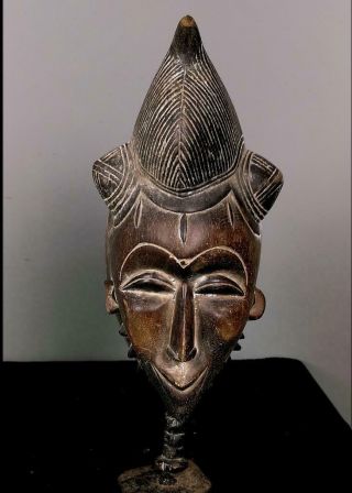 Old Tribal Baule Mask - - Coted 