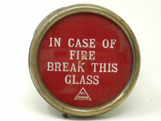 Vintage Antique Edwards Break Glass Automatic Fire Alarm Box Cat.  No.  77