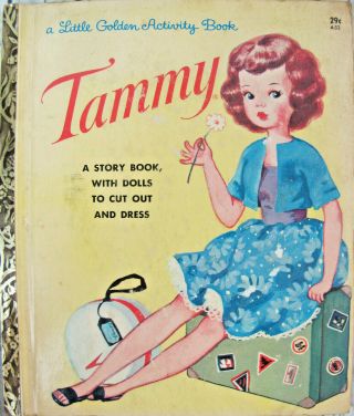 Vtg Paper Dolls 1963 Tammy Little Golden Activity Book Ada Salvi Uncut