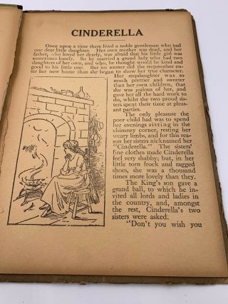 Rare Antique Children ' s Book Cinderella Charles E.  Graham FAIRY TALE 3