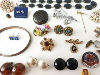 Antique Vintage Mixed Costume Jewellery Jewelry Joblot Bracelets beads 6