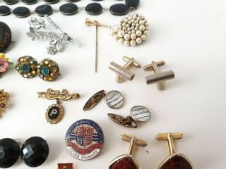 Antique Vintage Mixed Costume Jewellery Jewelry Joblot Bracelets beads 7