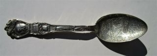 Antique Sterling Silver Souvenir Spoon Minnehana Falls,  Minneapolis - 5 5/8 "