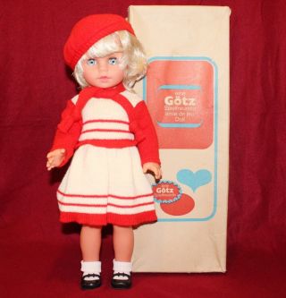 17 " Vintage Gotz Puppe Doll,  Made In Germany,  Gotz Puppe 16/42/71