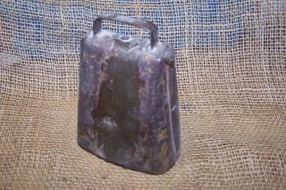 Old Vintage Cow Bell Antique Sheep Bell With Iron Clapper Patina Farm Tool