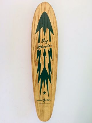 Vintage Adolph Kiefer Big Wheeler 1960’s Longboard,  Rare Sidewalk Surfboard