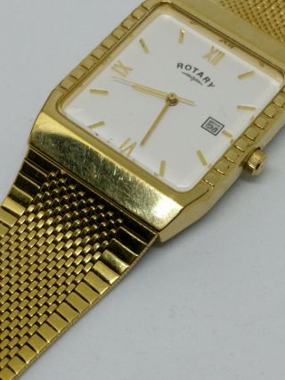 Men’s Rotary Gents Gold Plated Slim Watch