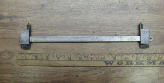 Antique D&s Bangor,  Me Steel Marking Gauge,  Circa 1860,  7/16 " X 5/16 " X 12 ",  Xlint