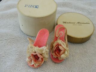 Vintage Madame Alexander Cissy Pink Sandals With Shoe Box