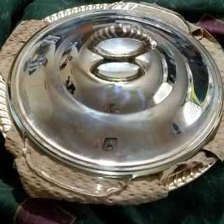 Sterling Silver Bowl With Glass Bowl Inside