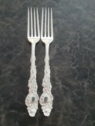 1893 Columbia Silverplate Dinner Forks Qty.  2 No Mono