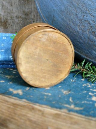Tiny Early Antique Wood Shaker Pantry Spice Box 4