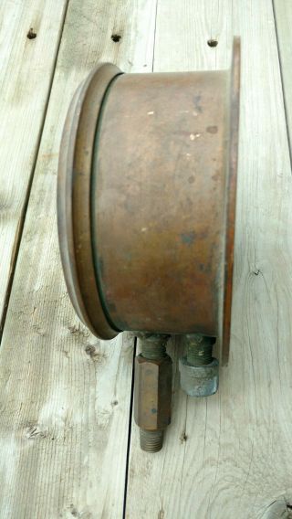 Antique Steampunk 1909 Duplex Steam Heat Air Brake Gage Valve Ashton Co.  Gauge 8