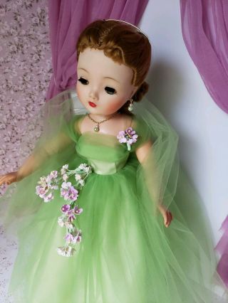 Lovely Pale green floral trimmed gown for your Cissy 2