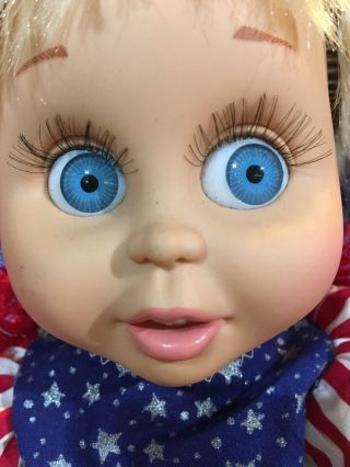 Baby Face Doll So Innocent Cynthia Galoob 7 1990 Patriotic 4th July Outfit Cute