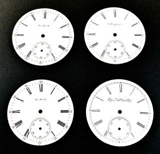 Four To Near - Elgin 16s Ss Roman Numeral A,  Fancy Dress - Early Rr Dials