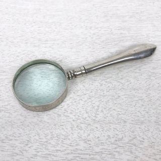 Vintage Towle Silver Plated Magnifying Glass Boston Antique Collectible Silver