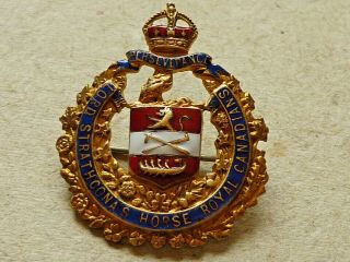 Antique World War One Badge Lord Strathconas Horse Royal Canadians