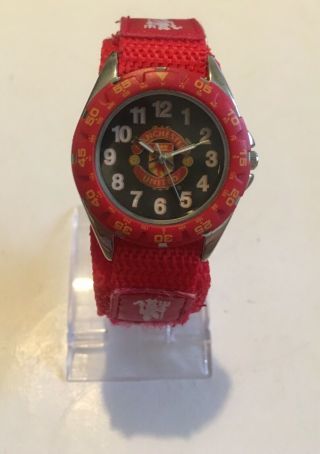 Manchester United Watch With Hologram Face Red Bezel Retro Vintage 1997 Release