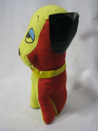 Vintage Superior Toy And Novelty Inc Stuffed Cloth Red Yellow Dog Carnival Prize
