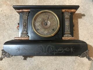 1880 Vintage Antique Usa Seth Thomas Striking Clock W Pendulum