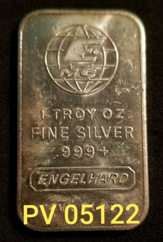 Engelhard,  Antique - Vintage - 1 Troy Oz.  999 Fine Silverbar - 1981 Series - Pv 05122