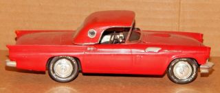 Vintage 1957? Ford Thunderbird 1/25? Scale Plastic Built Model Car