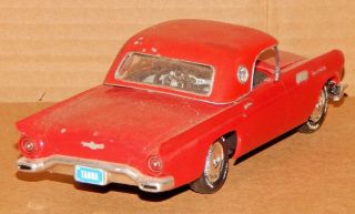 Vintage 1957? Ford Thunderbird 1/25? Scale Plastic Built Model Car 2