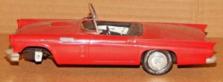 Vintage 1957? Ford Thunderbird 1/25? Scale Plastic Built Model Car 4