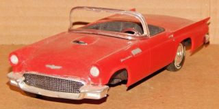 Vintage 1957? Ford Thunderbird 1/25? Scale Plastic Built Model Car 5