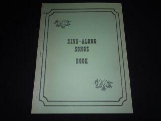 Vintage Antique Sing - Along Songs Book.  Stapled 31 Page Booklet 150 Songs