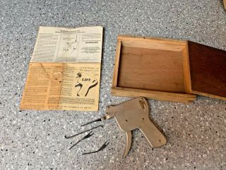 Antique Key Pick " Ignition Tool Ez Pick Tool " By Majestic Lock Co.  W Orig.  Box