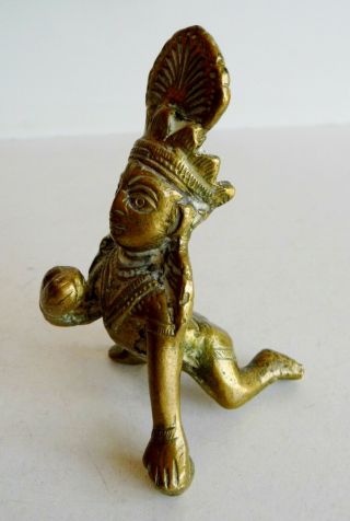 Unusual Old Indian Bronze / Brass Statue Of A Hindu Deity - Info Most Welcome