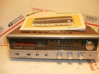 Vintage Realistic Chronomatic 246 Am/fm Stereo Alarm Clock Radio Model 12 - 1553