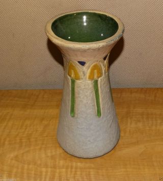924/ Antique / Vintage Art & Crafts Roseville Pottery Vase 1910s 2